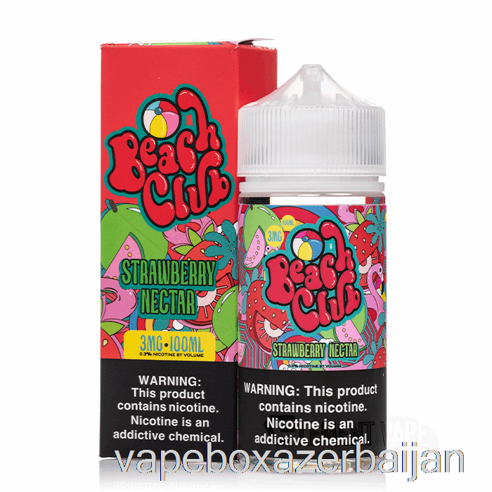 Vape Baku Strawberry Nectar - Beach Club - 100mL 0mg